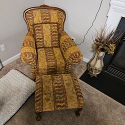 Vintage Design Wing Back Chairs