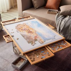 ***AMAZING DEAL *** PUZZLE BOARD with Dust Cover & Drawers