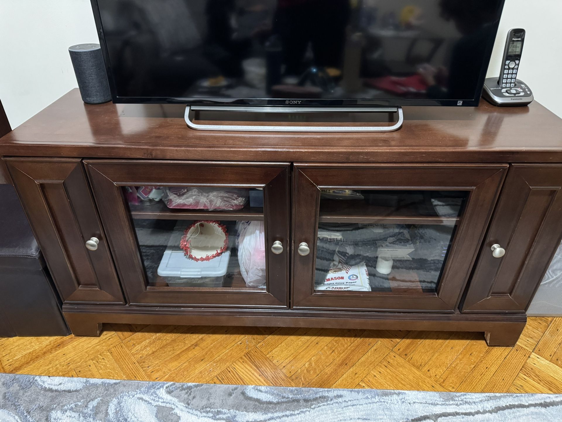 TV Stand And 2 Side Shelves