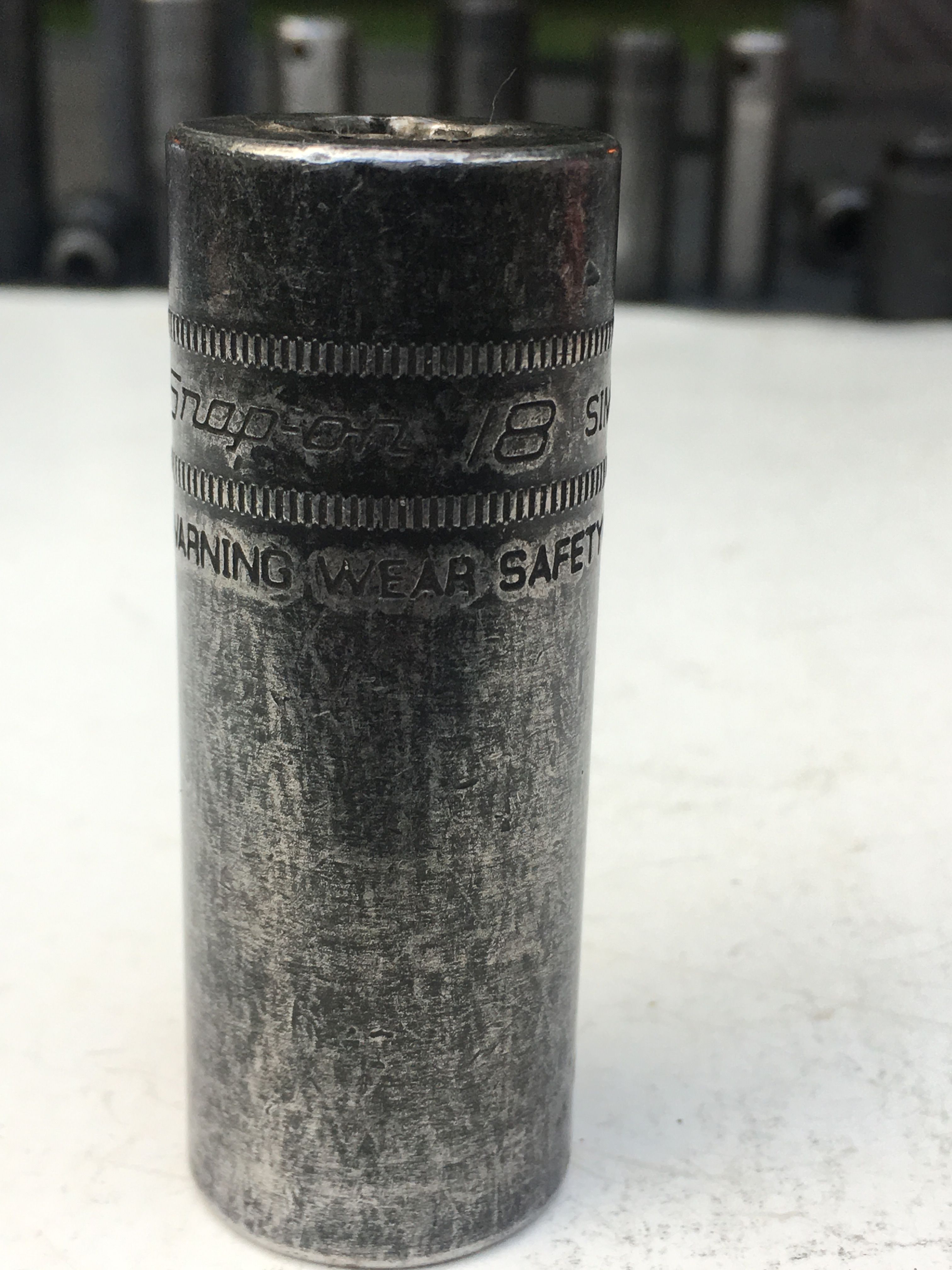 Snap-On 18MM 3/8" Drive, 6 Point Flank Drive Deep Impact Metric Socket, SIMFM18