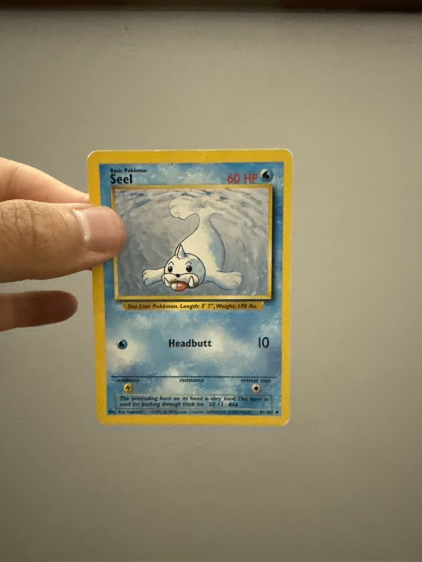 Pokemon (Seel) Card