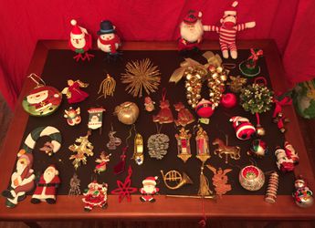 Lot of Christmas Ornaments and Decorations
