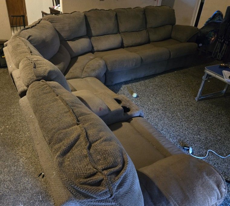 Sectional Couch With Pull Out Bed  $100 OBO