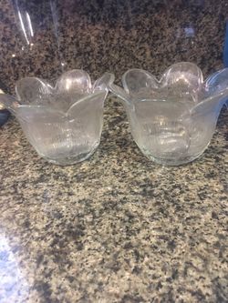 Crystal candle holders