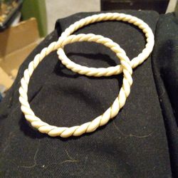 24 Karat Gold Ivory Bracelets