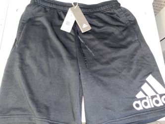 Black adidas shorts size L