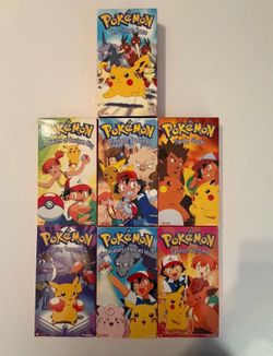 Vintage Pokemon vhs lot