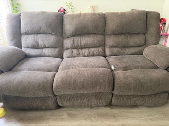 Free Manual Recliner - Little damaged but very comfortable