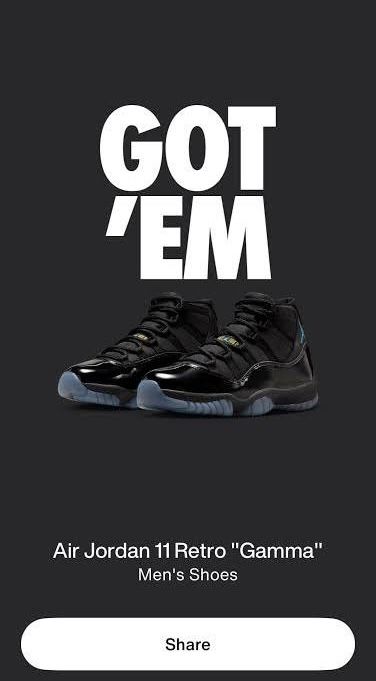 Jordan 11’s “Gamma”