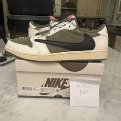 Air Jordan 1 Travis Scott Medium Olive Sz 14 DS