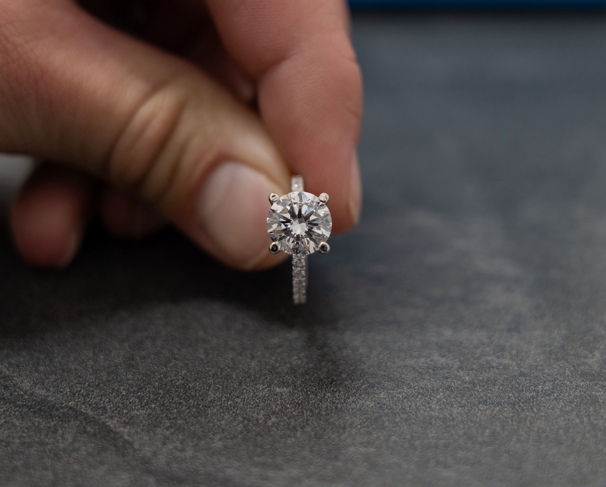 3ct Round Diamond Pave Band