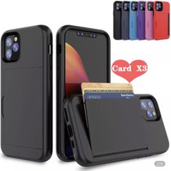 New iPhone 11 Black Phone Case With Card Holder