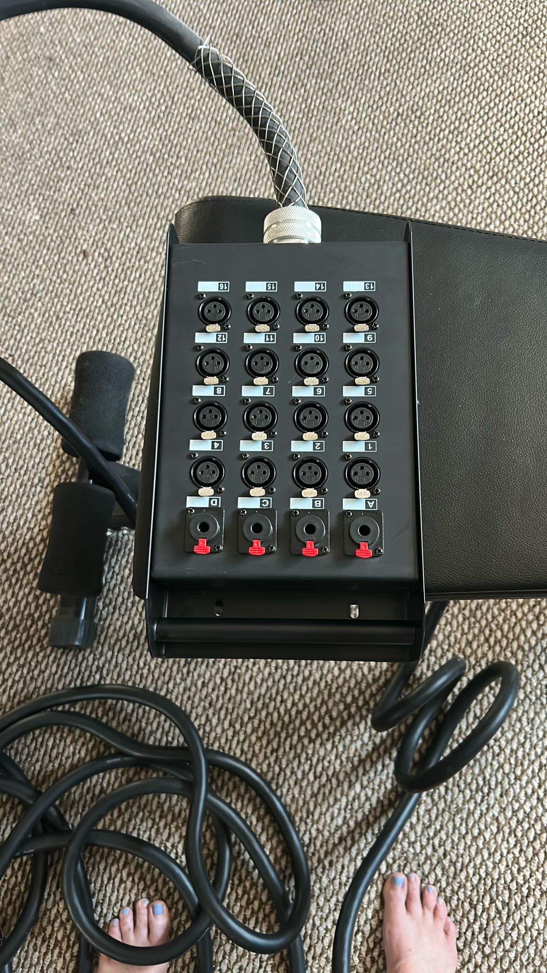16 x 4 x 50 seismic audio snake