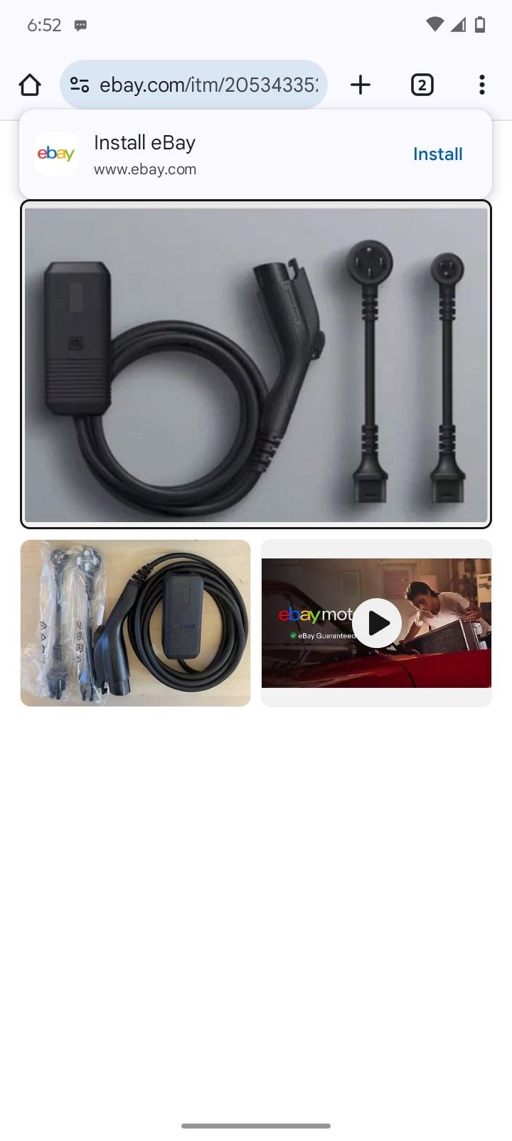 GMC Hummer Chevy EV Charger OEM Electric Charging OE Dual Level Charge Cord Kit