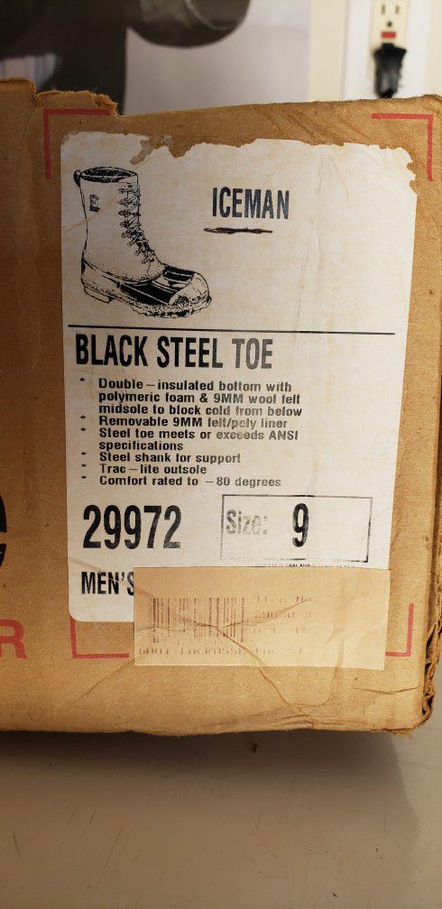 Lacrosse Steel Toe Lined Boots Men's Size 9