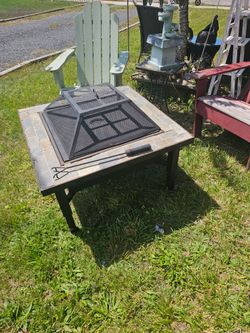 Prices firm.. beautiful large wood burning fire pit