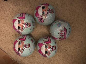 Lot of 5 lol mystery doll balls brand new sealed