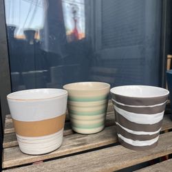 Three Planting Pots