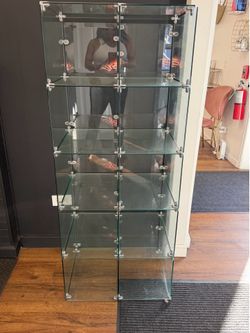 Glass display case