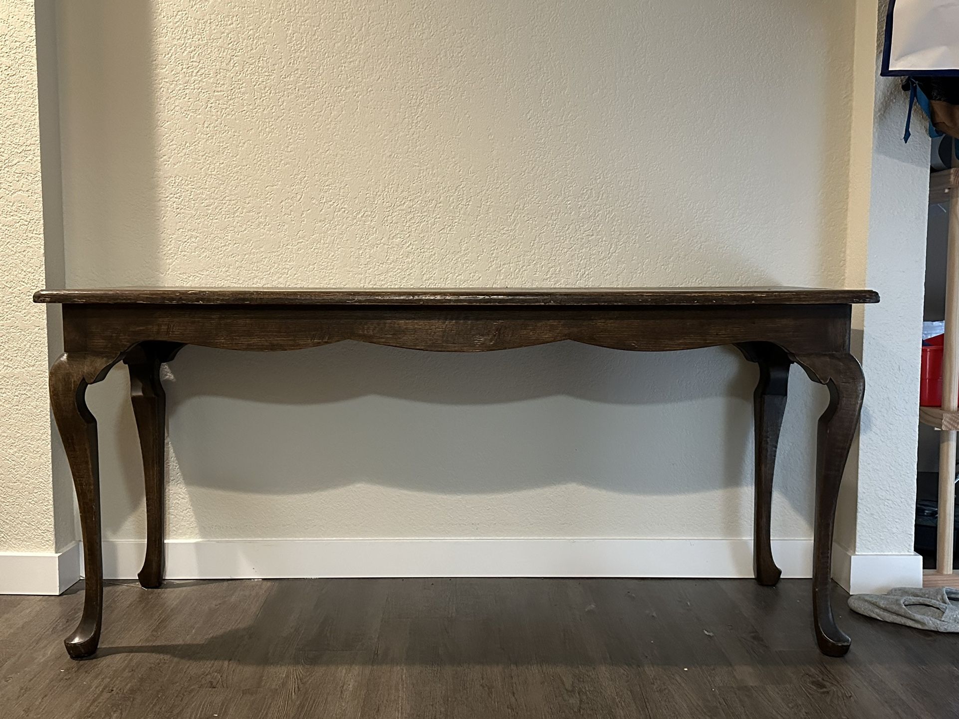 wood console table