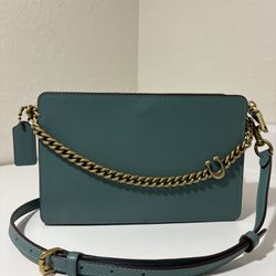 Teal Coach Purse/Crossbody