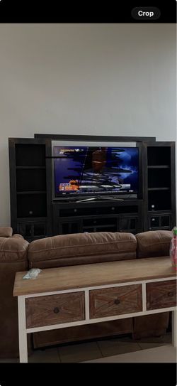 TV Entertainment stand with bookshelves