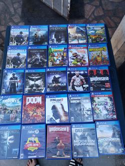6 Games for $100!  3 games for $60! & $20! Per Game. It is what it is no Scratches firm price. Some sealed. Playstation 4 PS4 Works PS5 As well. Can b