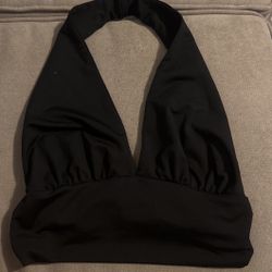 Black Halter Top 