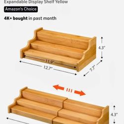 EXPANDABLE BAMBOO 3 TIER SPICE RACK (4.7/5 AMAZON RATED!!!)