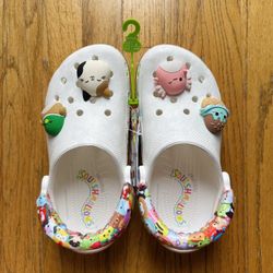 Beautiful Crocs with heel strap and cute jibbitz