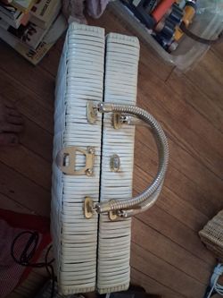 Vintage suitcase purse x 2