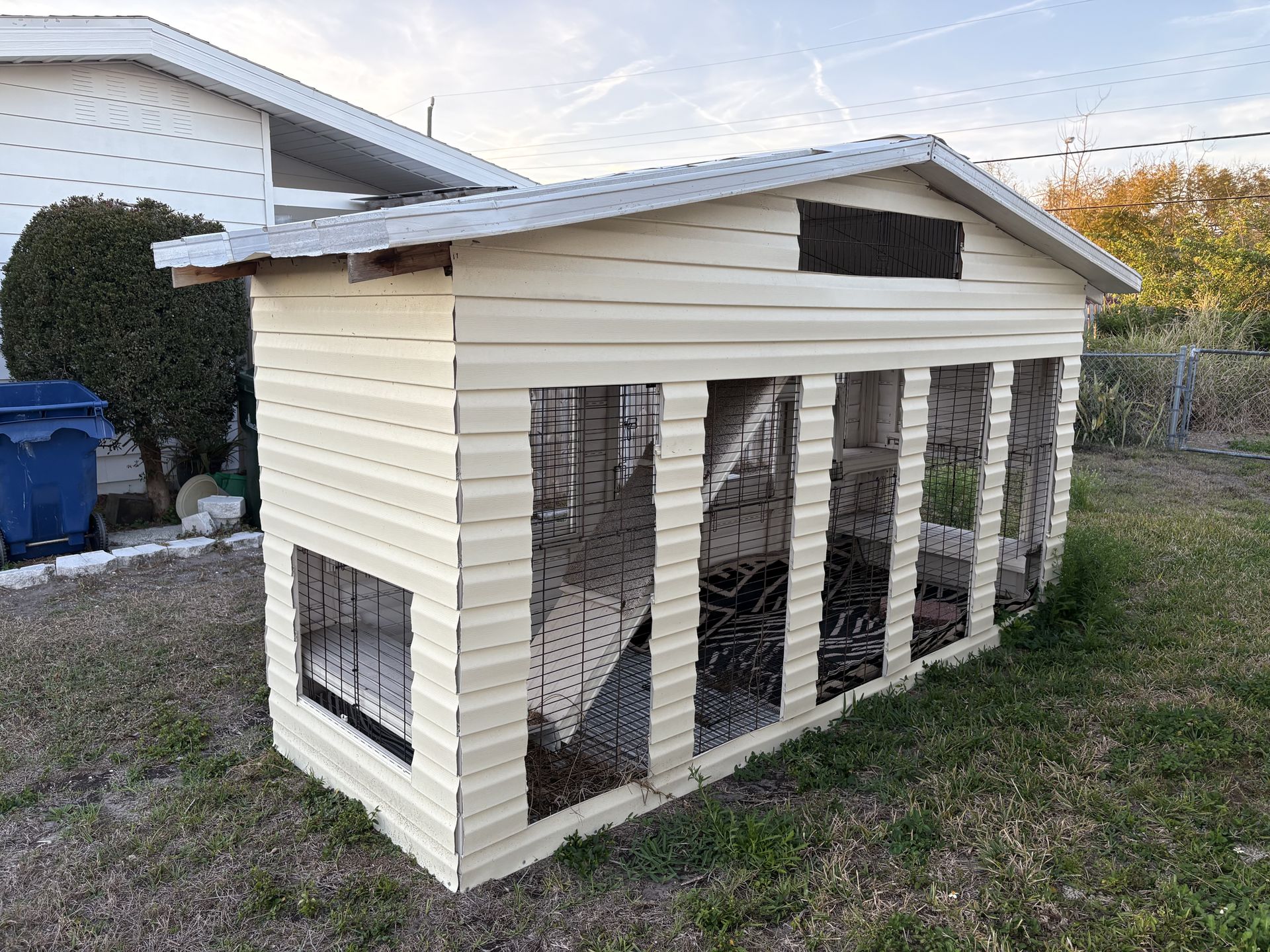 Large hand built catio