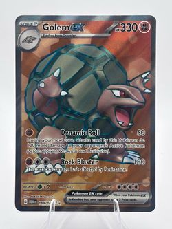 Golem ex Pokémon Card 189/165 MEW Holo
