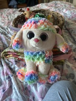 Beanie Boo Rainbow Poodle Backpack