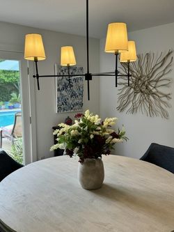 Four light chandelier, 36" wide, Visual Comfort & Co.
