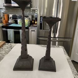 Beautiful Rod Iron Candle Sticks