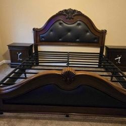 Luxury King Dark Brown Bedroom Set $1299
