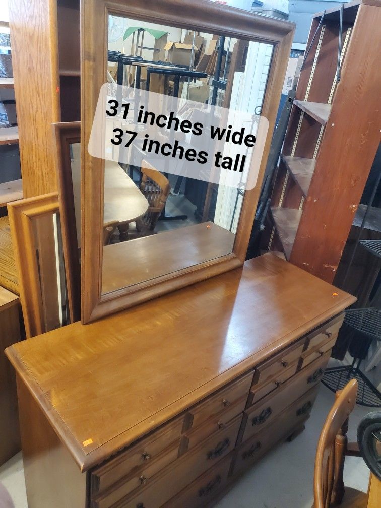 Vintage Dresser And Mirror