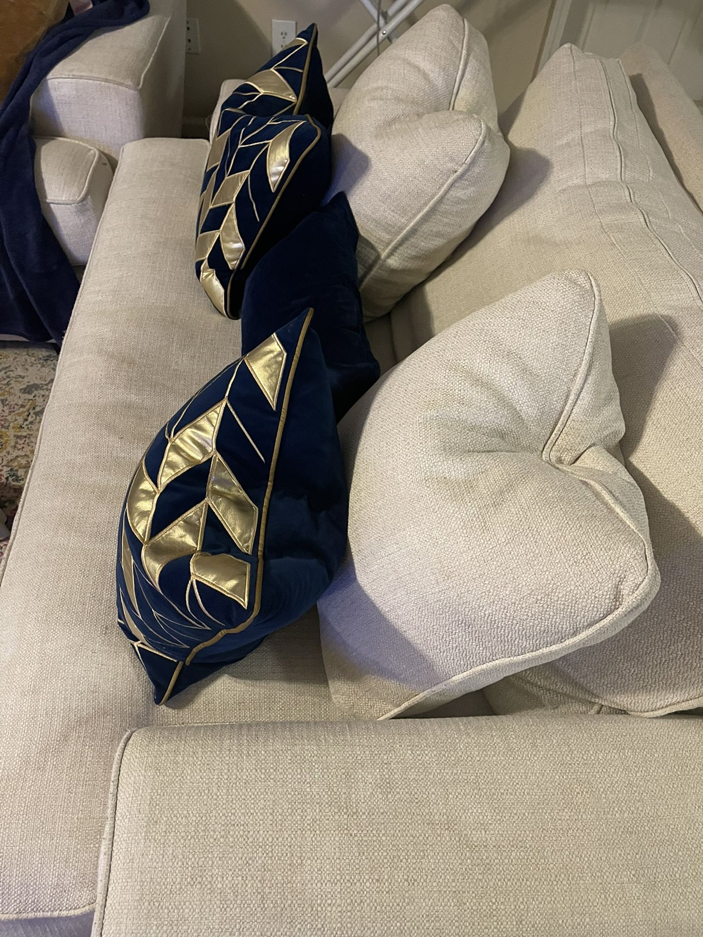 Cream Color Couch (or They Call It Chair And A Half)