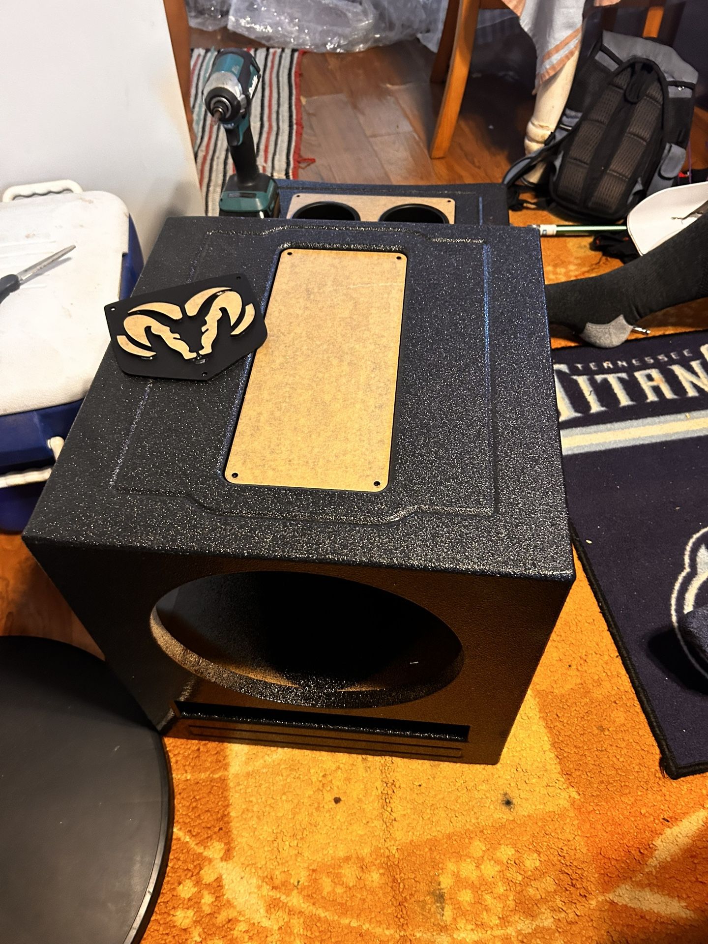 Center console Subwoofer box (1)12(2)3.5(2)6.5