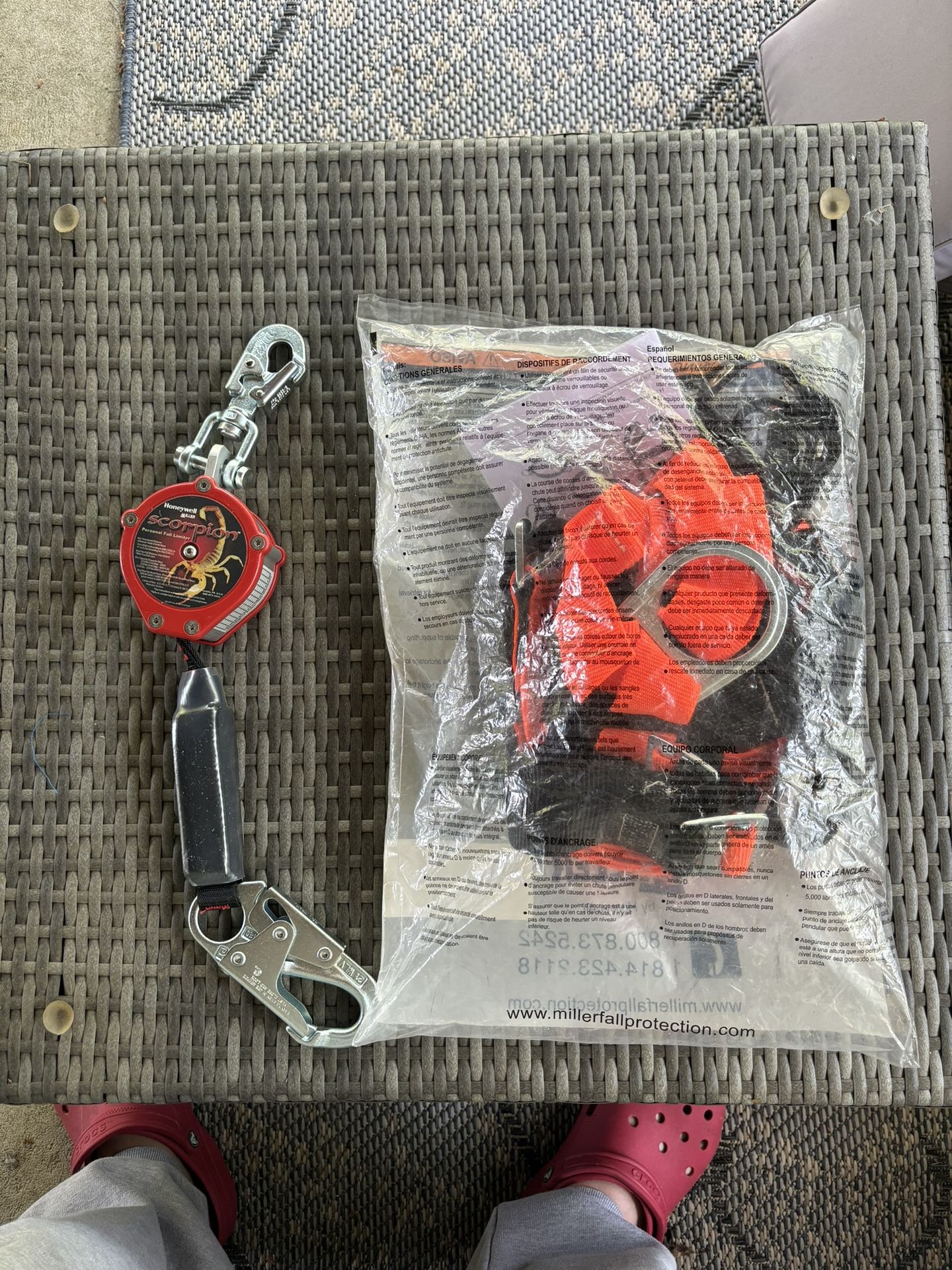 Safety Harness Retractable Lanyard