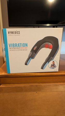 Brand New HoMedics Vibration Neck Massager with Heat (Model NMSQ-215HBK-2)