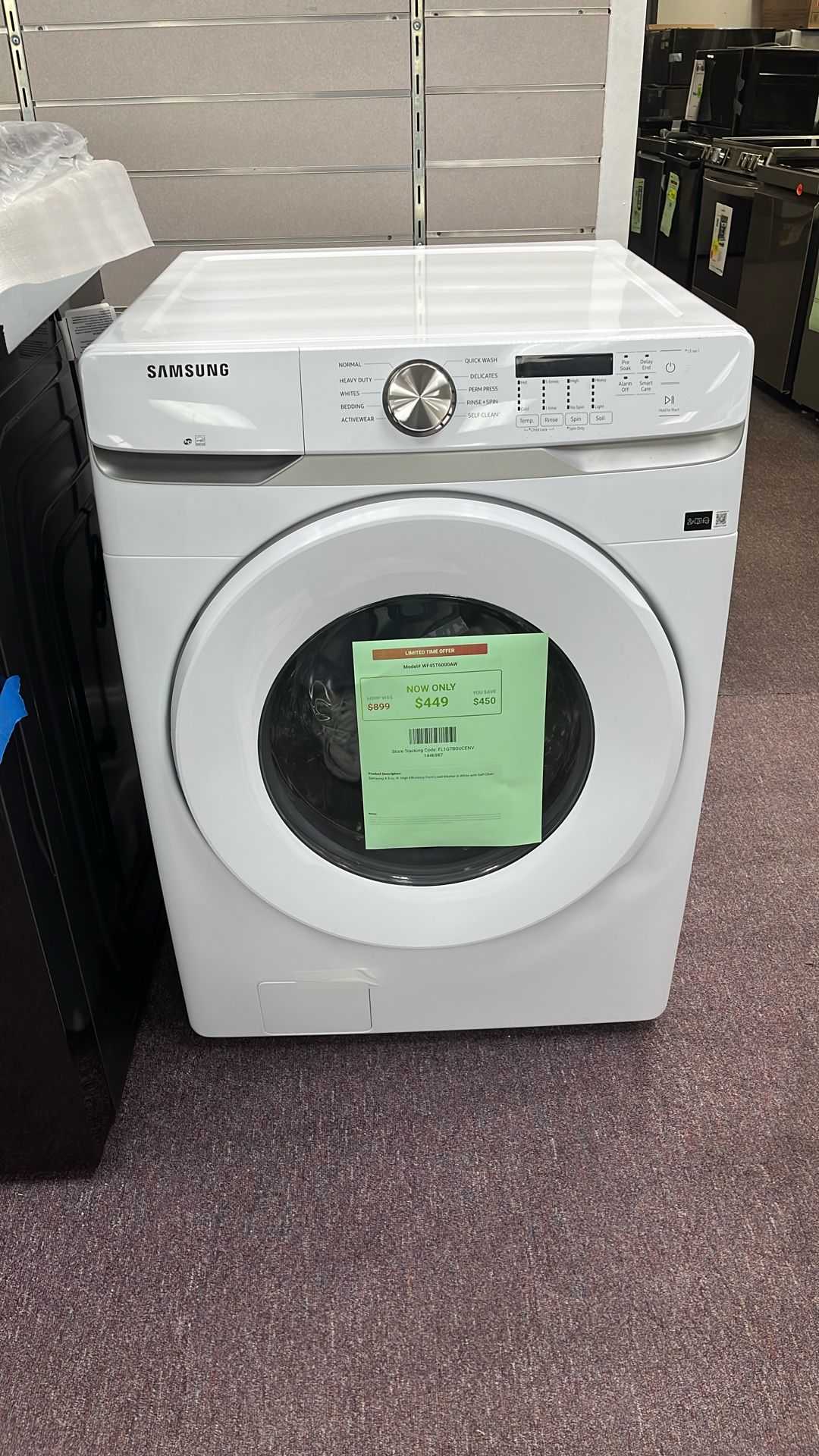 Washer Top Load New Open Box 1 Year Warranty