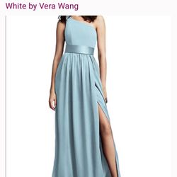 New with Tags: Vera Wang White Label Formal Long Dress in “Tiffany” Blue/aqua Size 8. 