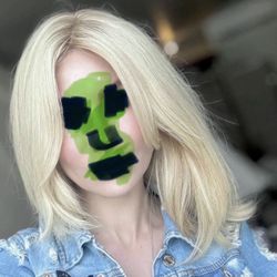 Wig Blond New Human Hair Natural 100%