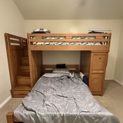 Creekside step loft bunk bed