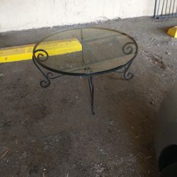 Metal Glass Coffee Table 