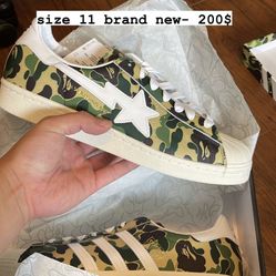 bape superstars size 11