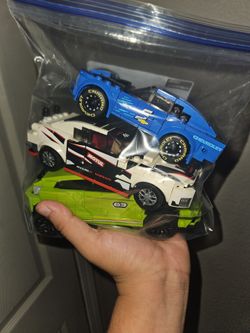 LEGO Speed Champions Car Bundle – Lot of 3 and a jurrasic park boat