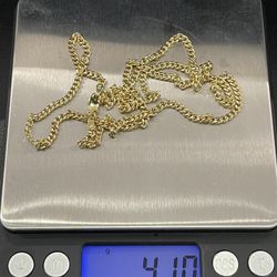 10k Gold Mini Cuban Chain